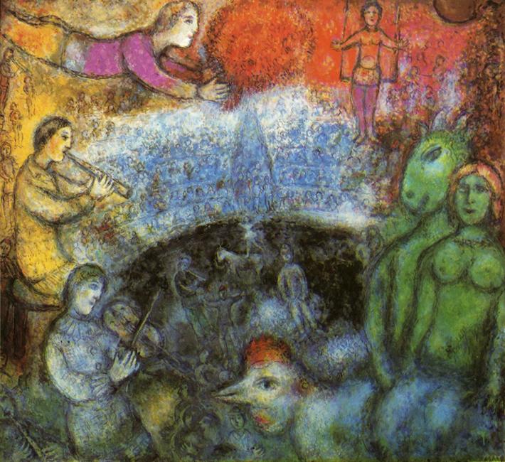 The Grand Parade painting - Marc Chagall The Grand Parade art painting
